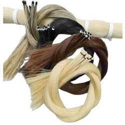 100g Violin Cello Bow Horse Hairs, Real Mongolian Horsetail White Black Brown Grey Horse Tail 80-84cm