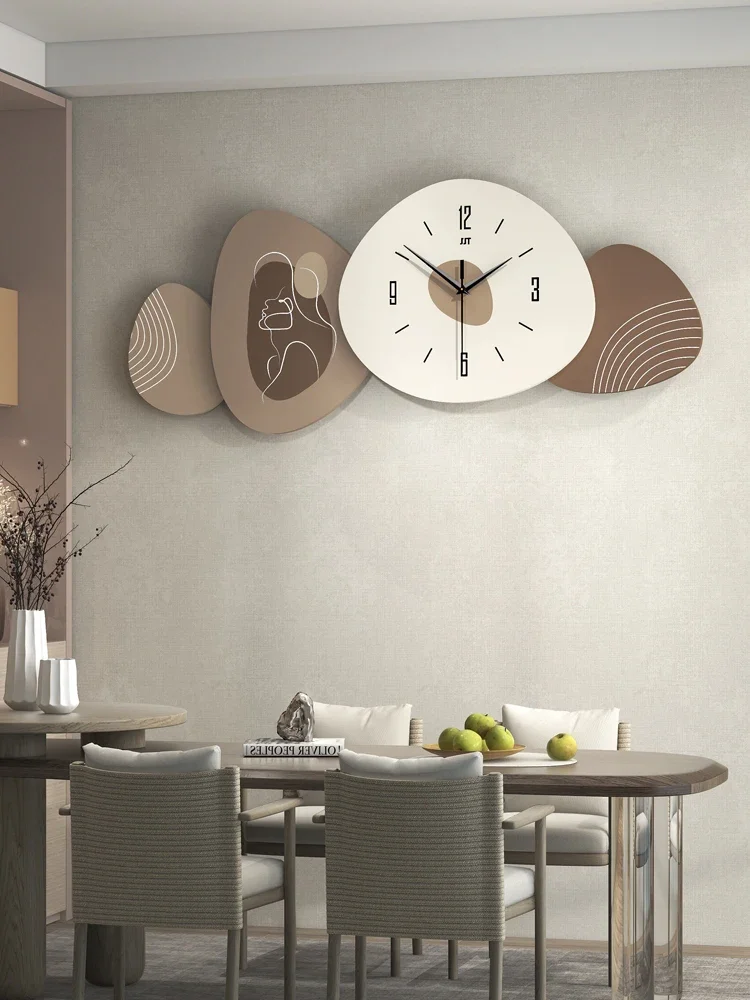 

Modern Minimalist Wall Decor Sofa Background Hanging Watch, Large Creative Wall Clock 3D Wall Pendant Home Decoration 80cm