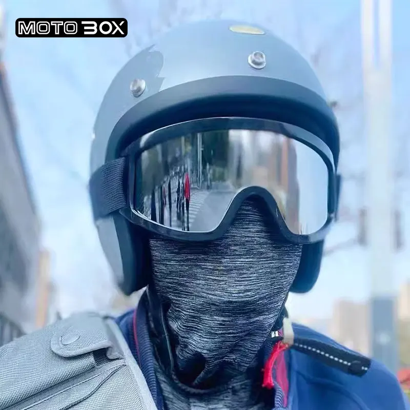 【Premium】For Vintage motorcycle helmet – small size, three-quarters helmet design, suitable for men and women in all seasons. Ul