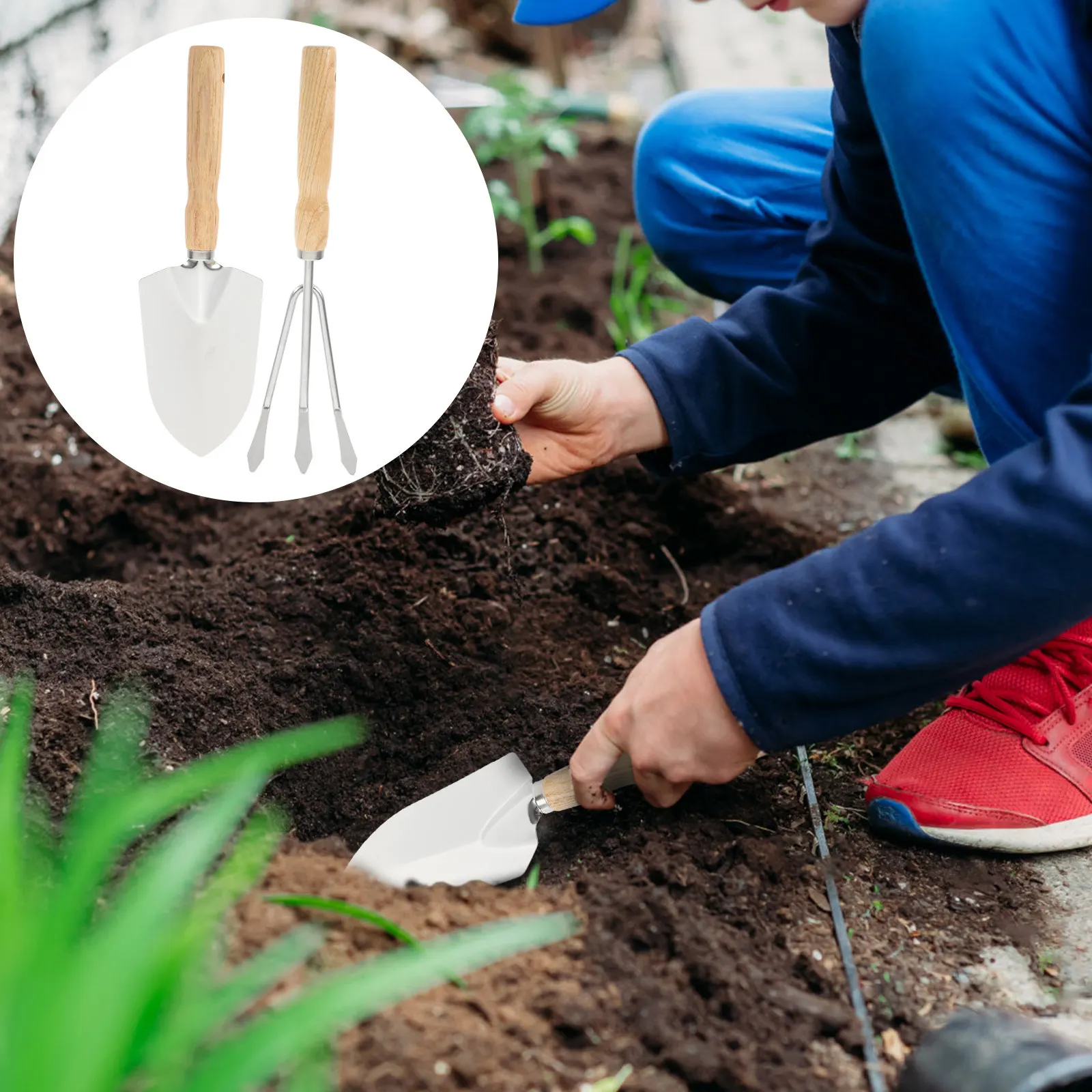 

1Set Professional Gardening Tool Set for Women Men Indoor Outdoor Plants Succulents Bonsai Vegetables Soil Loosening Weeding