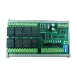DC 12V 1/2/4/8/12 Channel Isolation DI-DO PLC IO Expanding Board RS485 Relay Module Modbus RTU Code 01 05 15 02 03 06 16