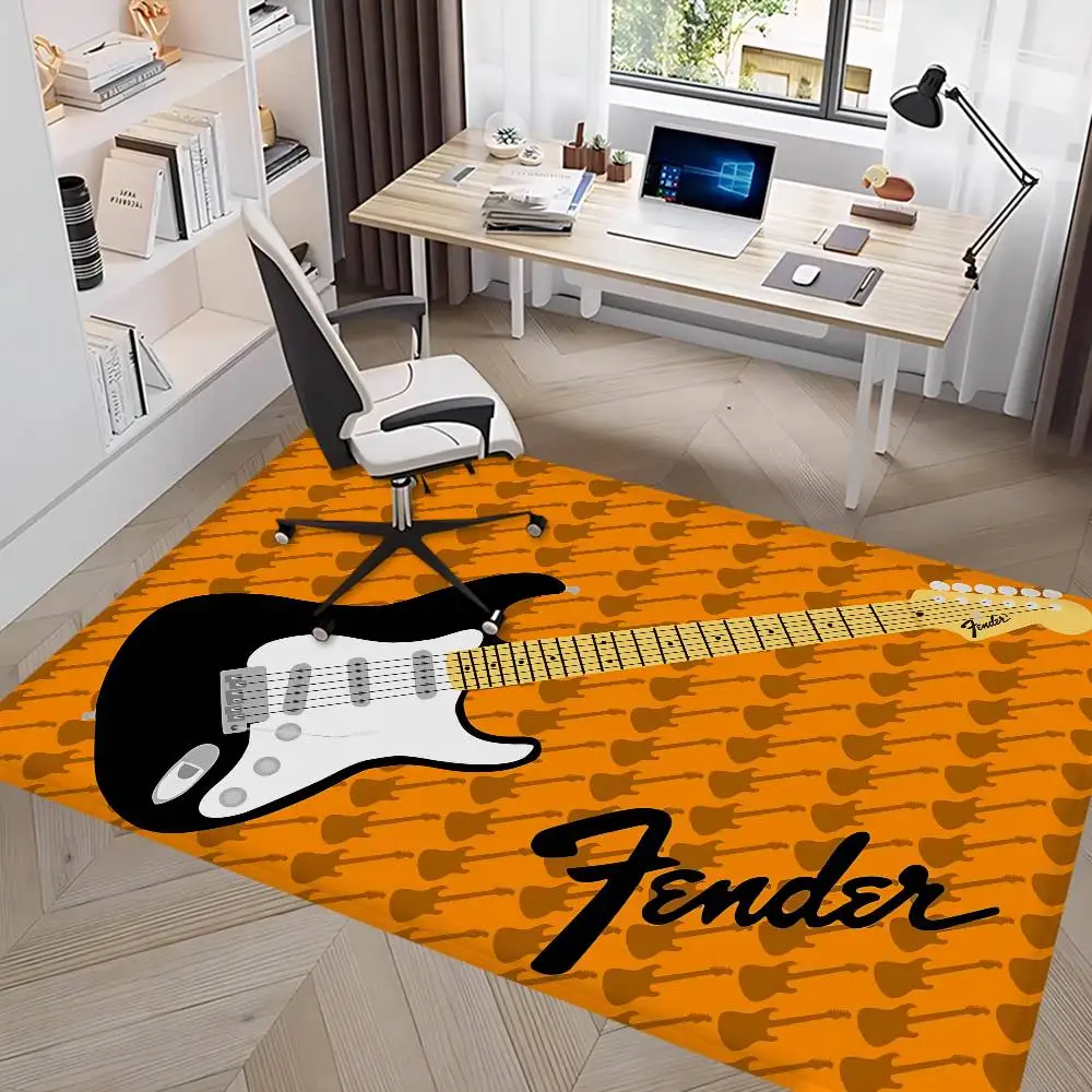 Guitar F-fender Logo Door Mat Nordic Style Bedroom Living Room Doormat Home Balcony Anti-Slip Alfombra