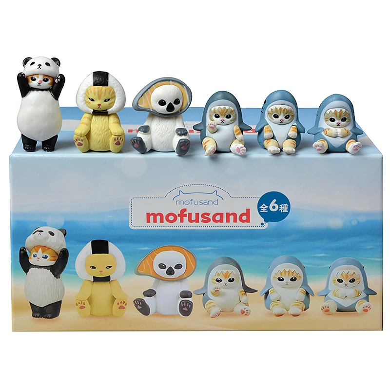 Mofusand Hai Katze Blind Box Obst Tier Niedliche Minifiguren Anime Ornamente Puppen Fans Kinderspielzeug Modell Weihnachten Geburtstagsgeschenke – Detail 25
