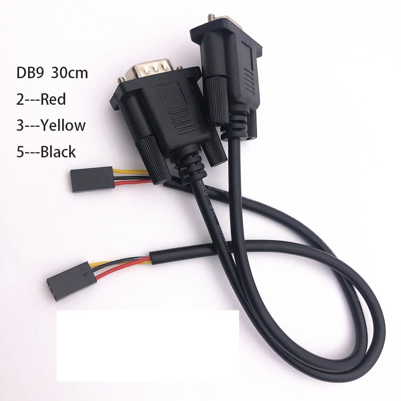 RS232 Male/female connector DB9 Serial port to DuPont 2.54 3P data download cable Jumper terminal cable