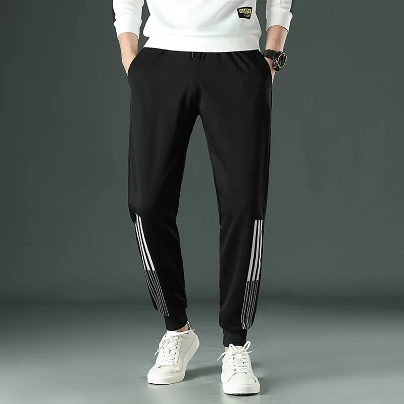 Spring and Summer Thin Men's Wear Men's Elastic Waist Harlan Pants Sports Pants Casual Pants Men's Pants trousers men's clothing
