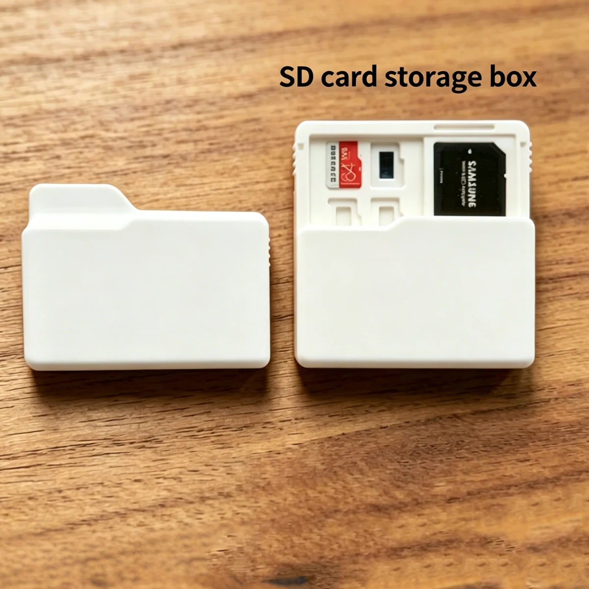 Memory Card Holder Case 3D Printed SD TF Storage Box Portable Protective Organizer Durable Compact For Camera Phone Desk