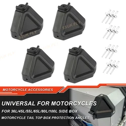 Moto Top Box angolo posteriore tronco valigetta portautensili in lega di alluminio scatola di coda protezione angolo laterale bagagli casco accessori