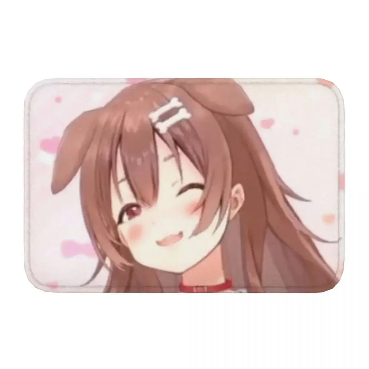 Hololive Kawaii Virtual Idol Non-slip Doormat Inugami Korone Wink Shy Carpet Living Room Kitchen Mat Welcome Indoor Pattern