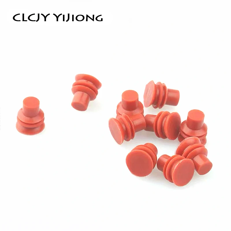 

20/100/500 car connector dustproof silicone blind plug red solid waterproof plug car connector blind plug