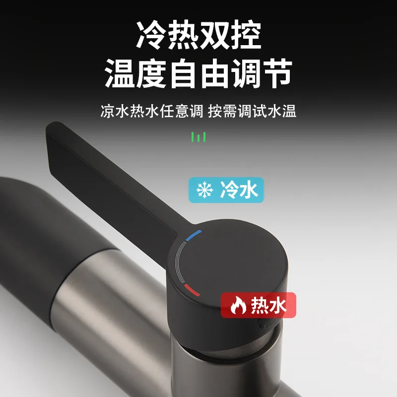 Rubinetto da cucina, antispruzzo, prolunga, caldo e freddo, universale, lavandino