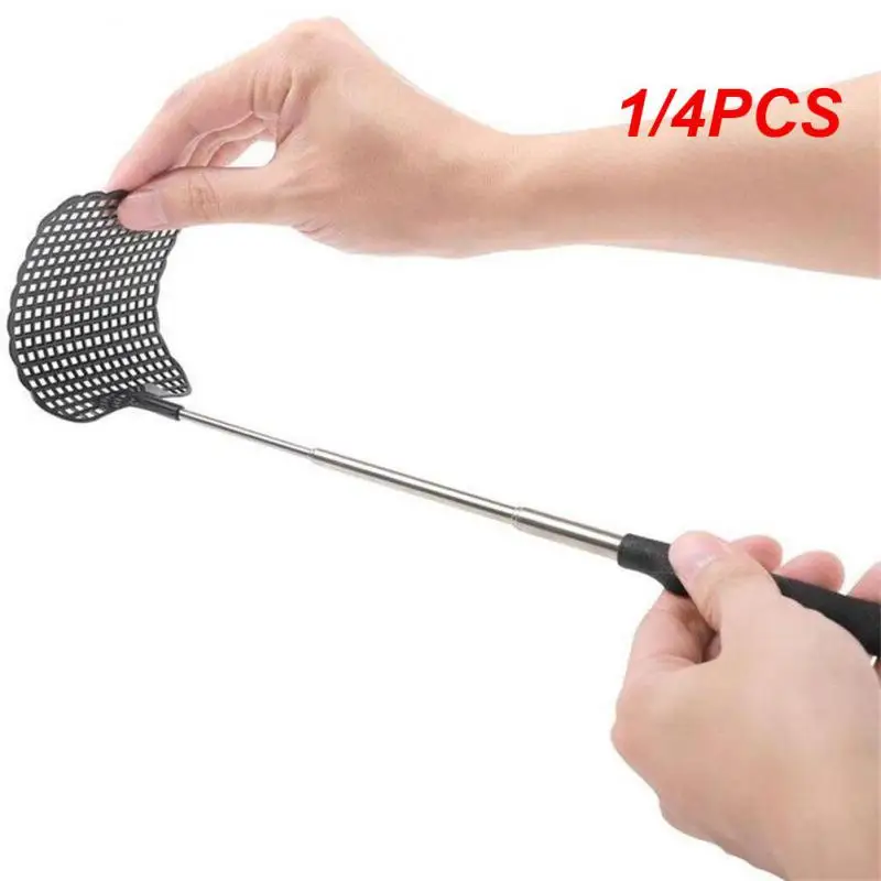 1/4PCS Flyswatter Home Long Handle Fly Swatters Extendable Flapper Insect Killer Plastic Wholesale Creative Telescopic New