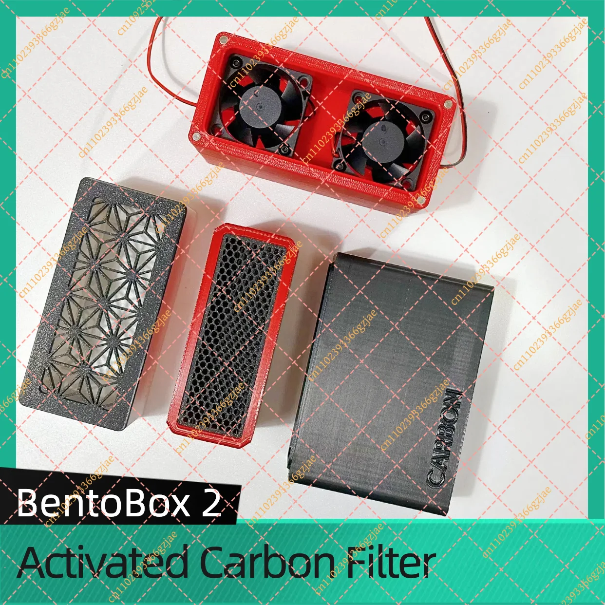 For BentoBox V2.0 Activated Carbon Filter for Bento Box 2 Stage Filter with HEPA and Activated Carbon