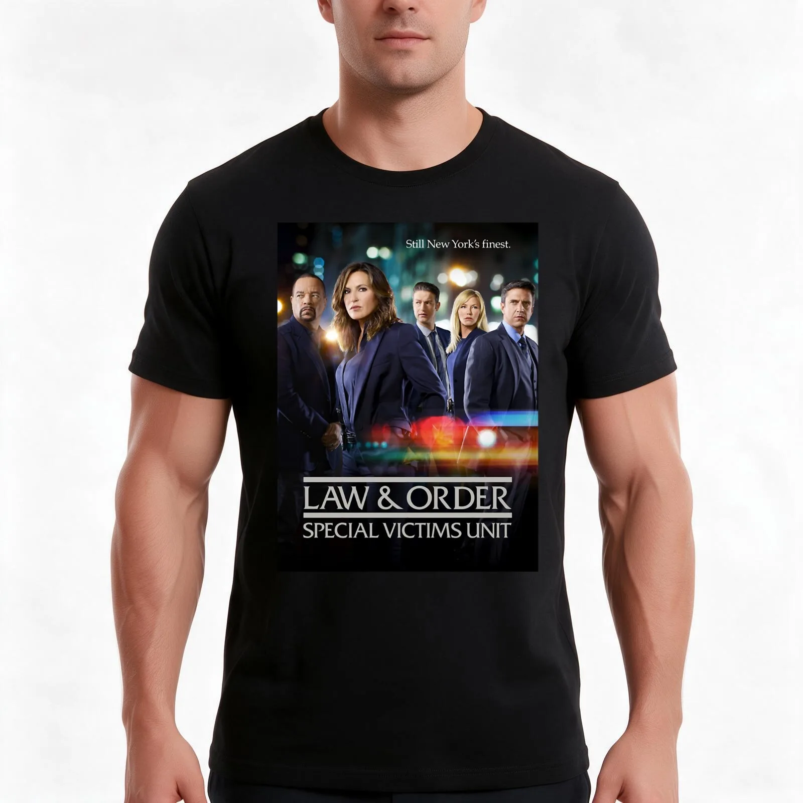 SVU - Still New York_s Finest T-Shirt, Summer Casual Cotton Tee, Oversized Streetwear Tops, Vintage Graphic Print, 100% Cotton