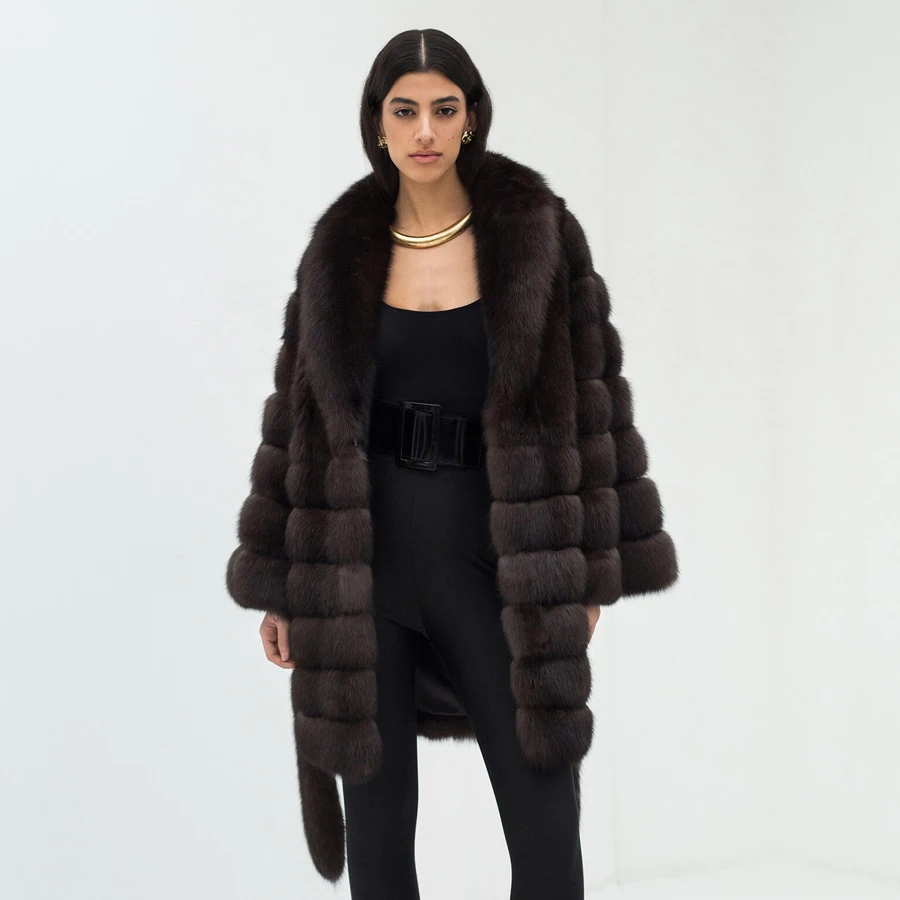 

Long Winter Fur Coats Woman Fox Fur Jackets Winter 2024 Good Quality Fur Coats Luxury Clothes Women