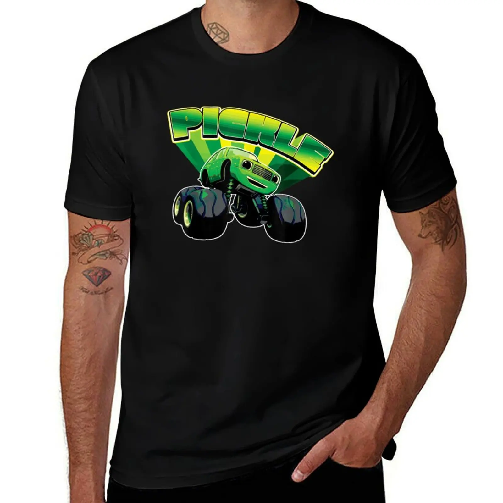 

Blaze and the Monster Machines Pickle Badge 1 T-Shirt Funny t-shirts hippie clothes essential t shirt oversized t shirt men