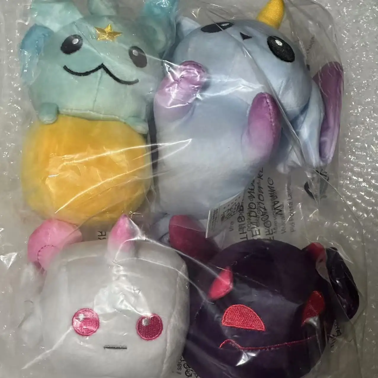 مجموعة Star Guardian Mini Plush مكونة من 4 قطع من Jinx Lulu Janna عبوة أصلية أصلية جديدة تمامًا