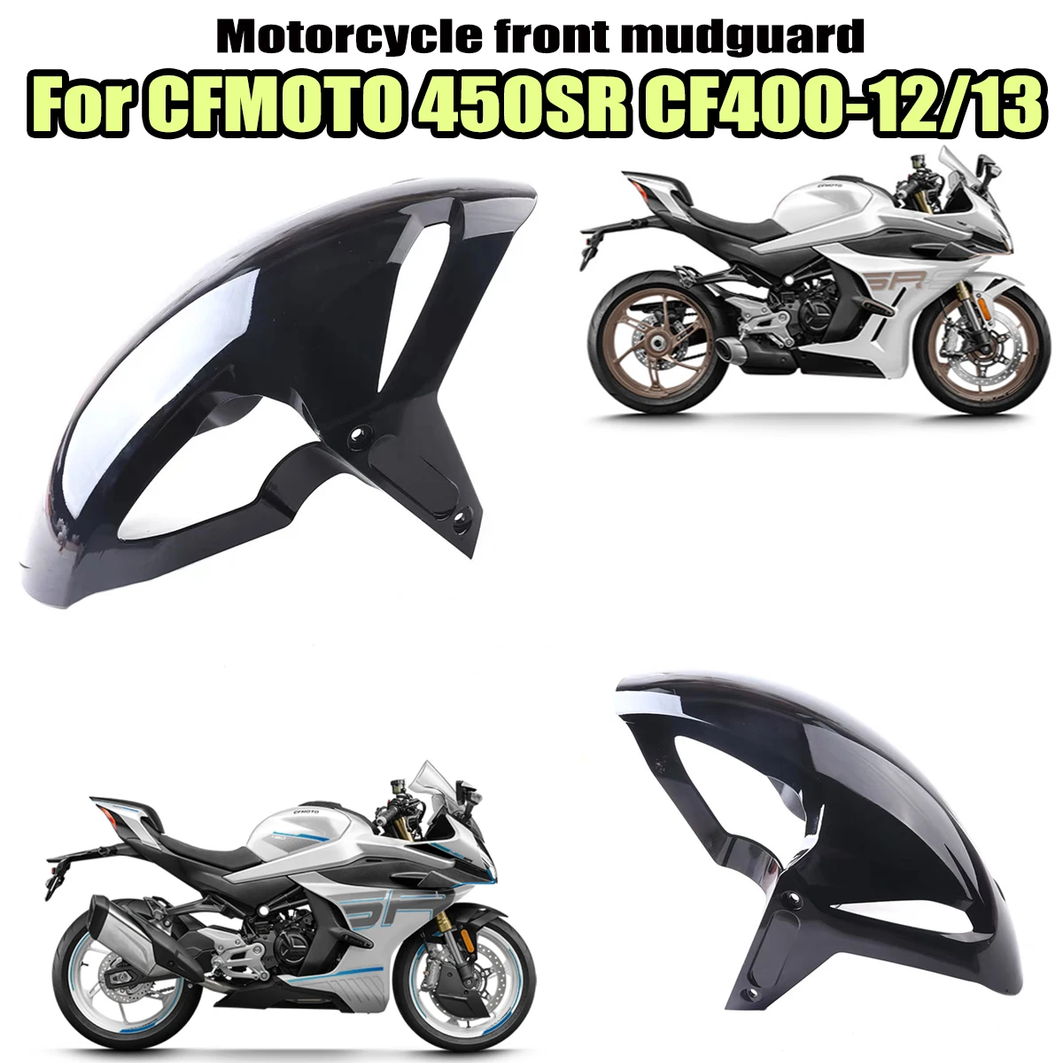 

Fit For CFMOTO 450SR 450SRS 2025 motorcycle front mudguard original mud tile stopper who can handle the shell guide cover