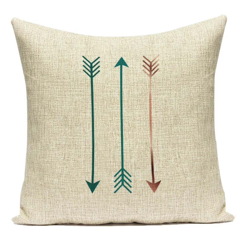 Modern Art Nordic Geometry Hexagon Triangle Arrow Cushion Covers - Decorative Throw Pillow Cases for Sofa Bed Seats