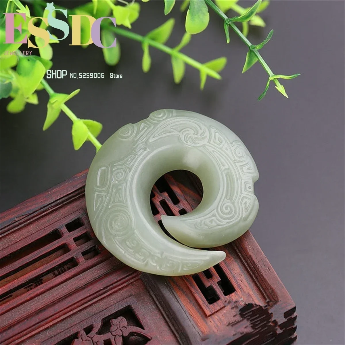 Natural Hetian Jadeite Turns The Day Pendant Blossom And Rich Exquisite Carved Lucky Pendant For Men Or Women Necklace Dropship