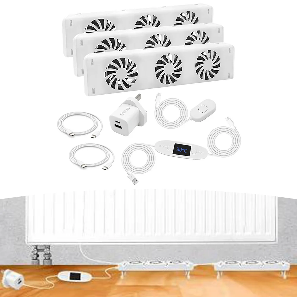 Energy Saving Fan Radiator Booster Increased Air Circulation Safety Certification Silent Drive Automatic Operation