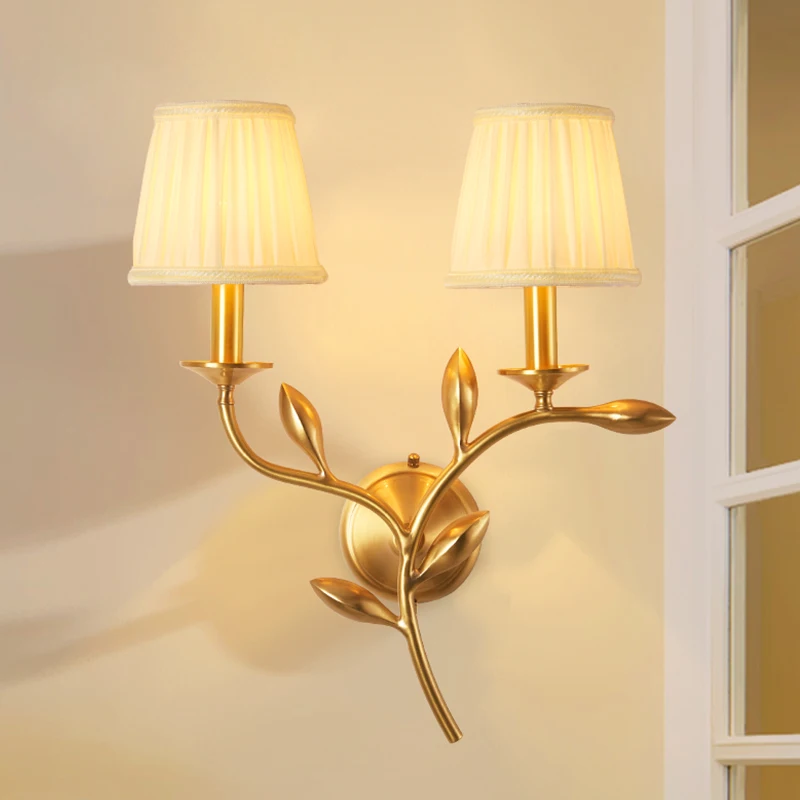 TYLA Indoor Wall Lamps Fixture Copper Modern LED Sconce Contemporary Creative Decorative For Home Foyer Corridor Bedroom 