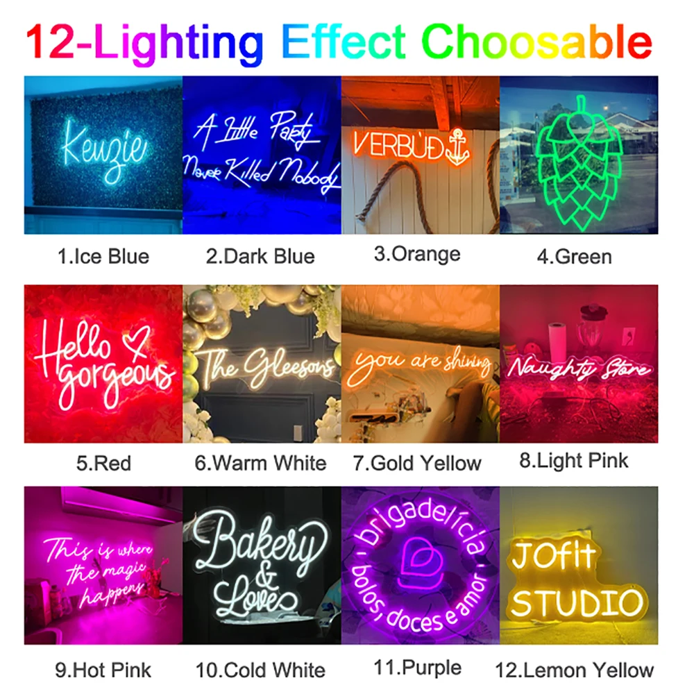 Custom Neon Sign Led Name Light For Kids Name USB Powered Custom Signs Gift Led Neon Sign Wall Bedroom Decor Personalized