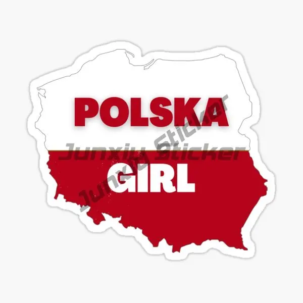 MADE IN POLAND Polish Map Personality Sticker Decal Moroccan Self Adhesive Vinyl Flag Accessories Car Camper Pickup Decoration - view 3