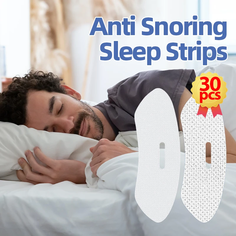 

Anti Snoring Sleep Strips Stop Snoring Sticker Mouth Seal Tape Anti Snore Correction Patch Good Sleeping Better Breathing 30Pcs