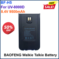 8.4V 9500mAh BAOFENG BF-H5 Walkie Talkie Li-ion Battery Compatible with BF-H5 UV-8000D Two Way Radios Extra Rechargeable Battery