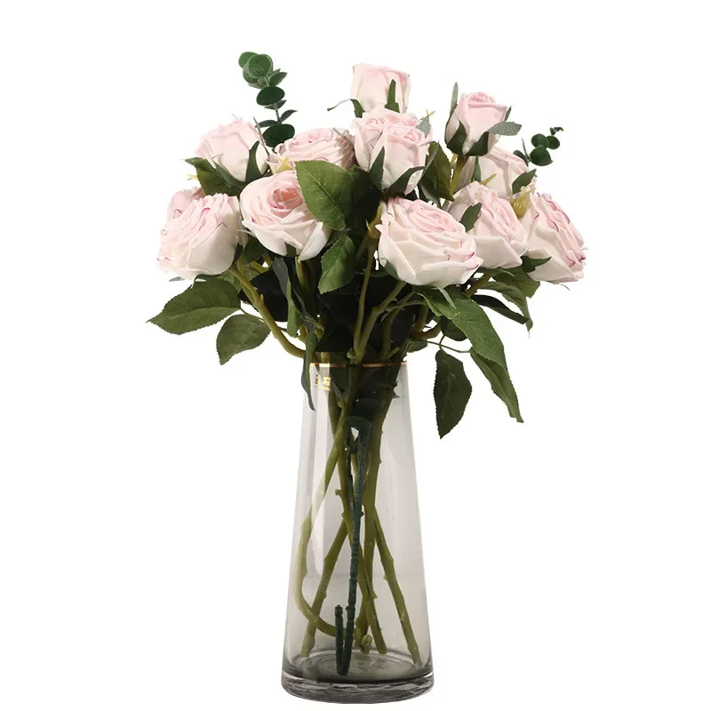 Moisturizing roses, artificial flower decorations, home interior decorations, wedding photo props, fake flowers wholesale