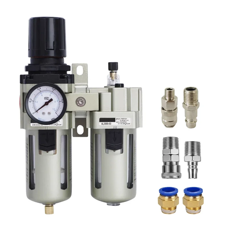 

AC3010-03 AC4010-04 Air Compressor Pneumatic Pressure Regulator Reducing Valve Water Oil Separator Pneumatic Air Filter