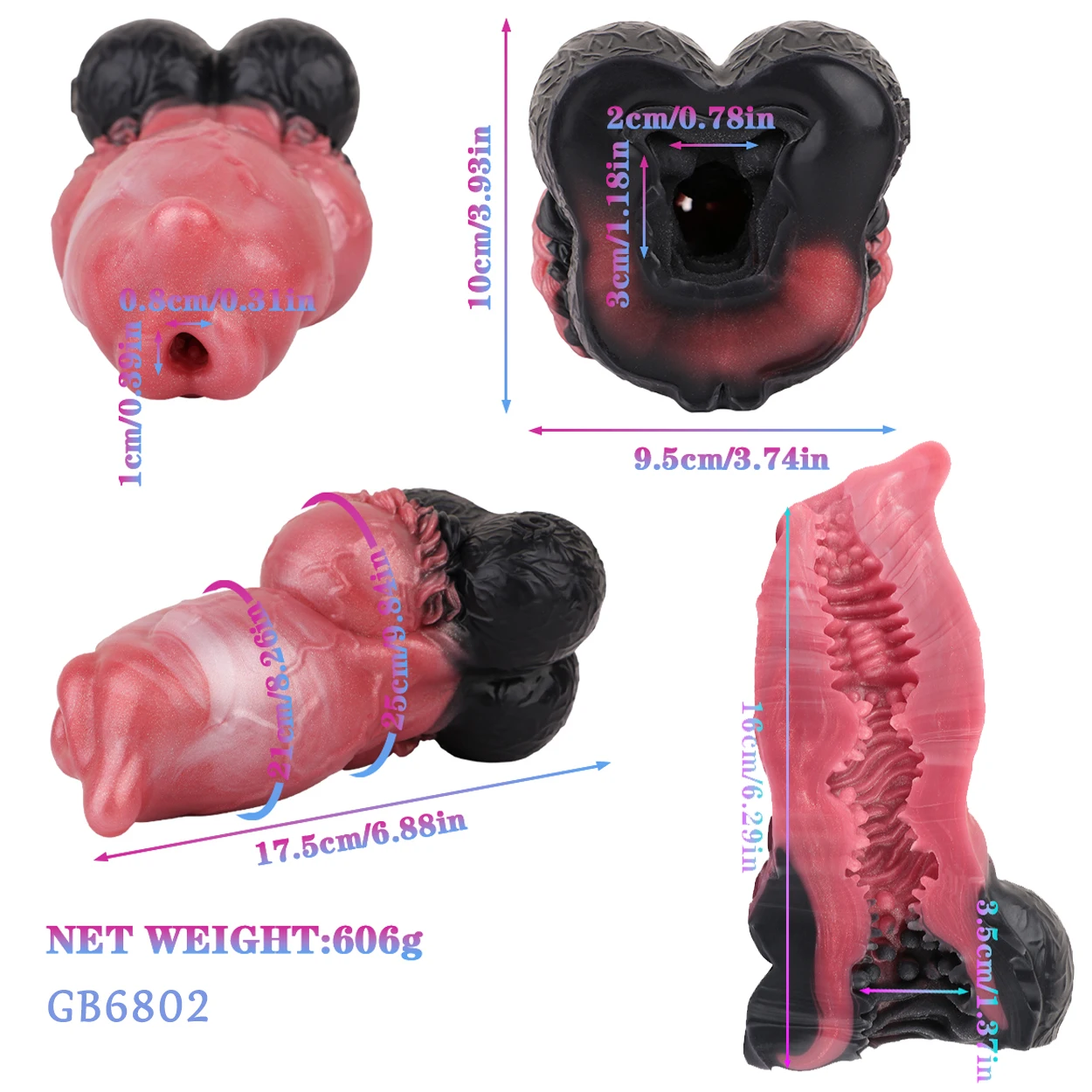 GEEBA الخيال ذكر الاستمناء الوحش القضيب كم الجنس لعب للرجال الاستمناء الذكور الضارب الحيوان جيب كس القضيب Onahole #6