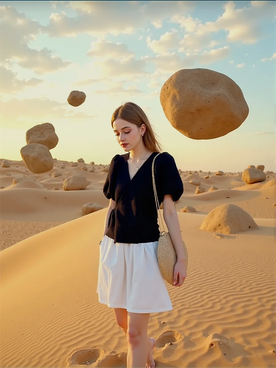 المشمش المرأة بلوزات طويلة الأكمام نفخة الأكمام القطن الأحمر أنيقة الخريف ملابس خارجية بلوزات سوداء هاواي حجم كبير الشباب