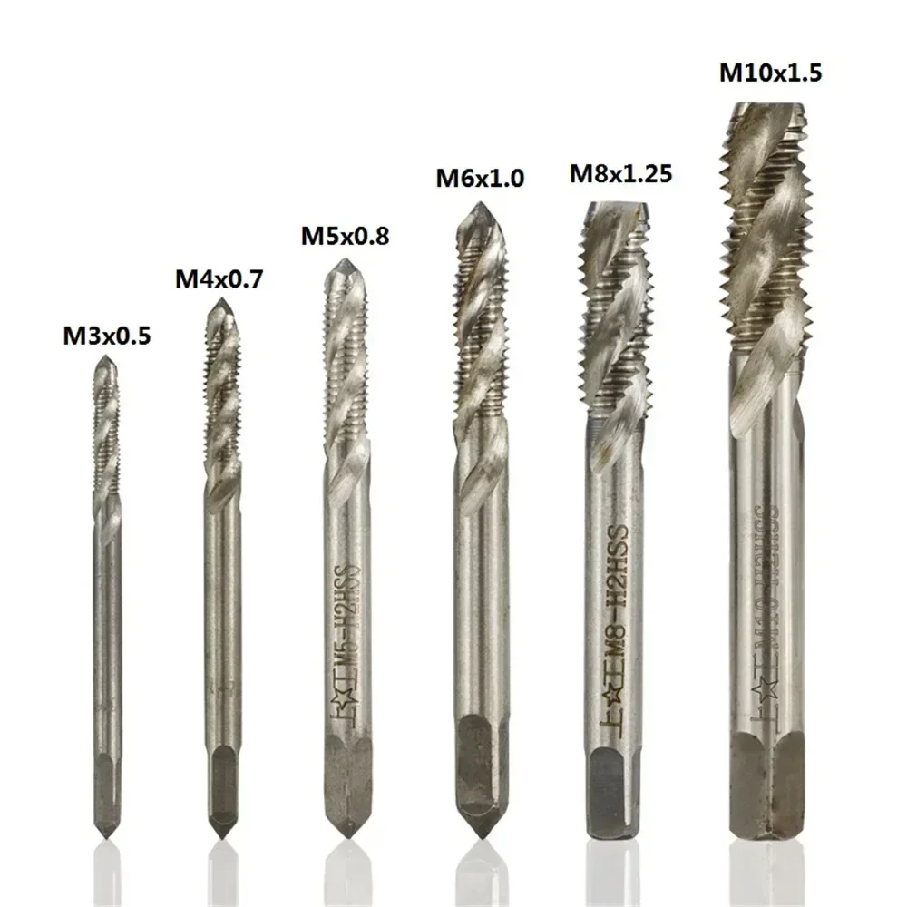 

2 Pcs M3 / M4 M5 M6 M8 M10 Spiral Flute Thread Tap Machine Plug Hss Screw Hole Drill Set Metallurgy Tools