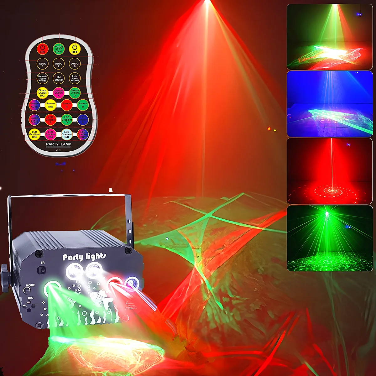 dj-ディスコ-パーティー-ライト-3in1-エフェクト-北極光パターン-rgb-音声制御点滅照明プロジェクション-ランプ-スーツァ