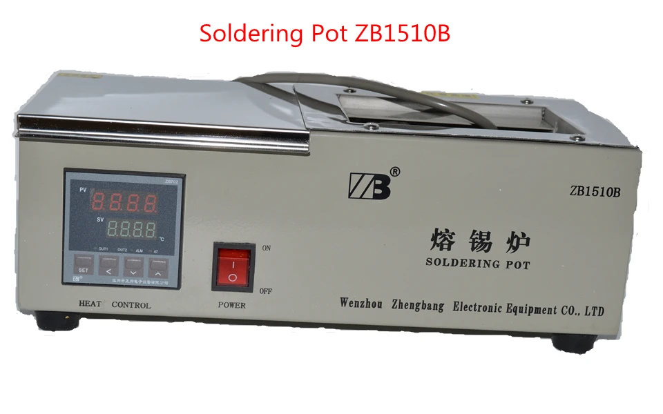 

HOT 1pc Solder Pot Digital Display 600W 150* 100* 70mm Soak Soldering Machine Soldering Tin Stove ZB1510B/D