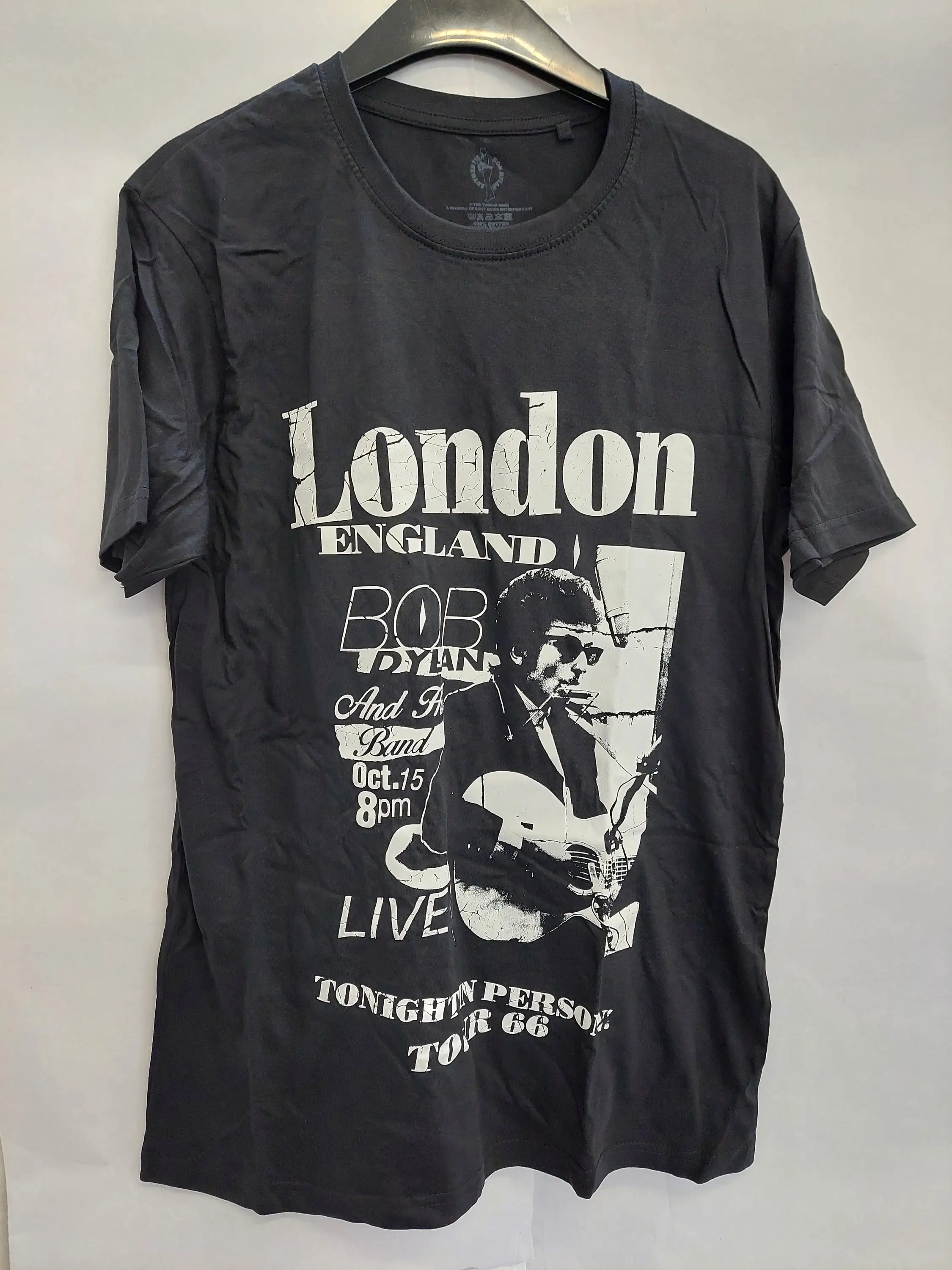 Bob Dylan Live in London Concert Tour 1966 OFFICIAL T Shirt Mens