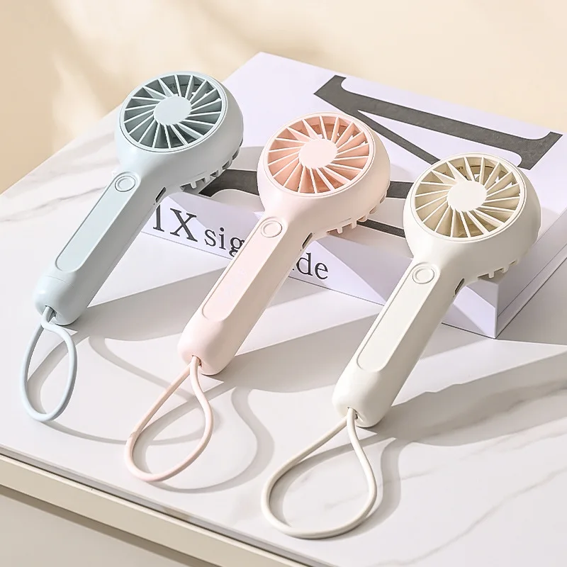 

Mini Portable Fan Powerful Handheld Rechargeable 3 Speeds Lightweight Small Kid Girl Women Cute Travel Outdoor Indoor Commute