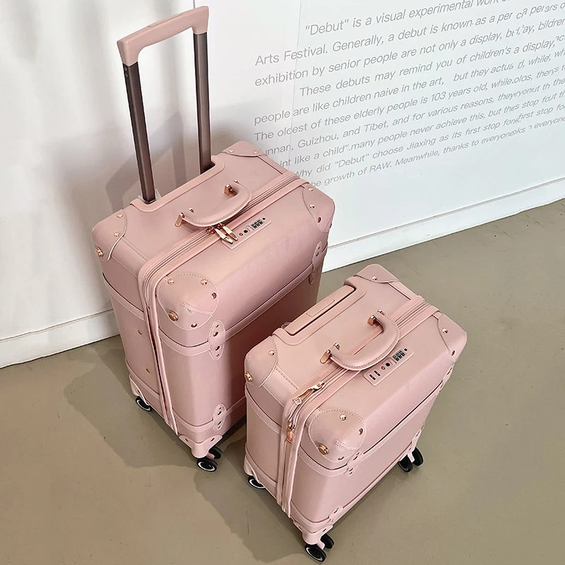 Vintage pink luggage 20 \