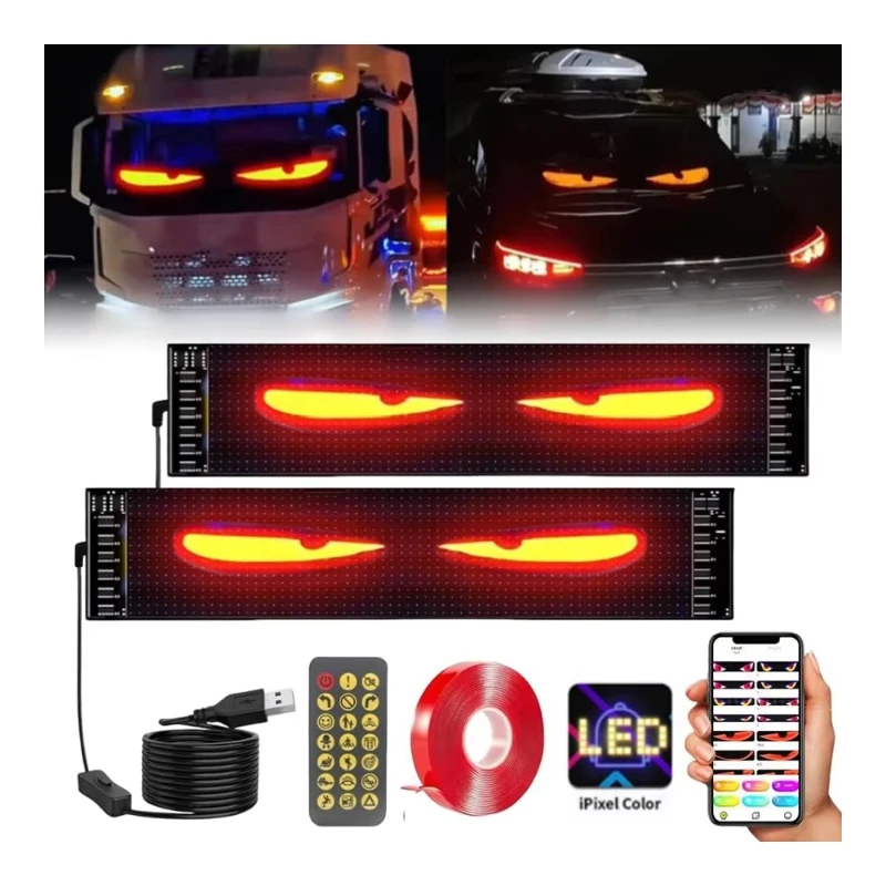 

Custom animated programmable LED display, suitable for outdoor video advertising window display of cars and trucks