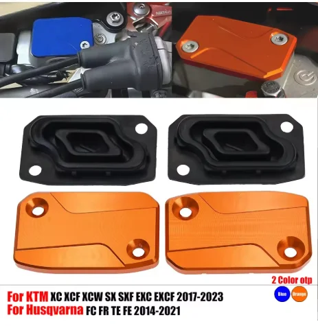 CNC Aluminum Brake Clutch Reservoir Cover Cap For KTM SX EXC EXCF SXF XCF Husqvarna FC FR TE FE, Motorcycle Modification Parts