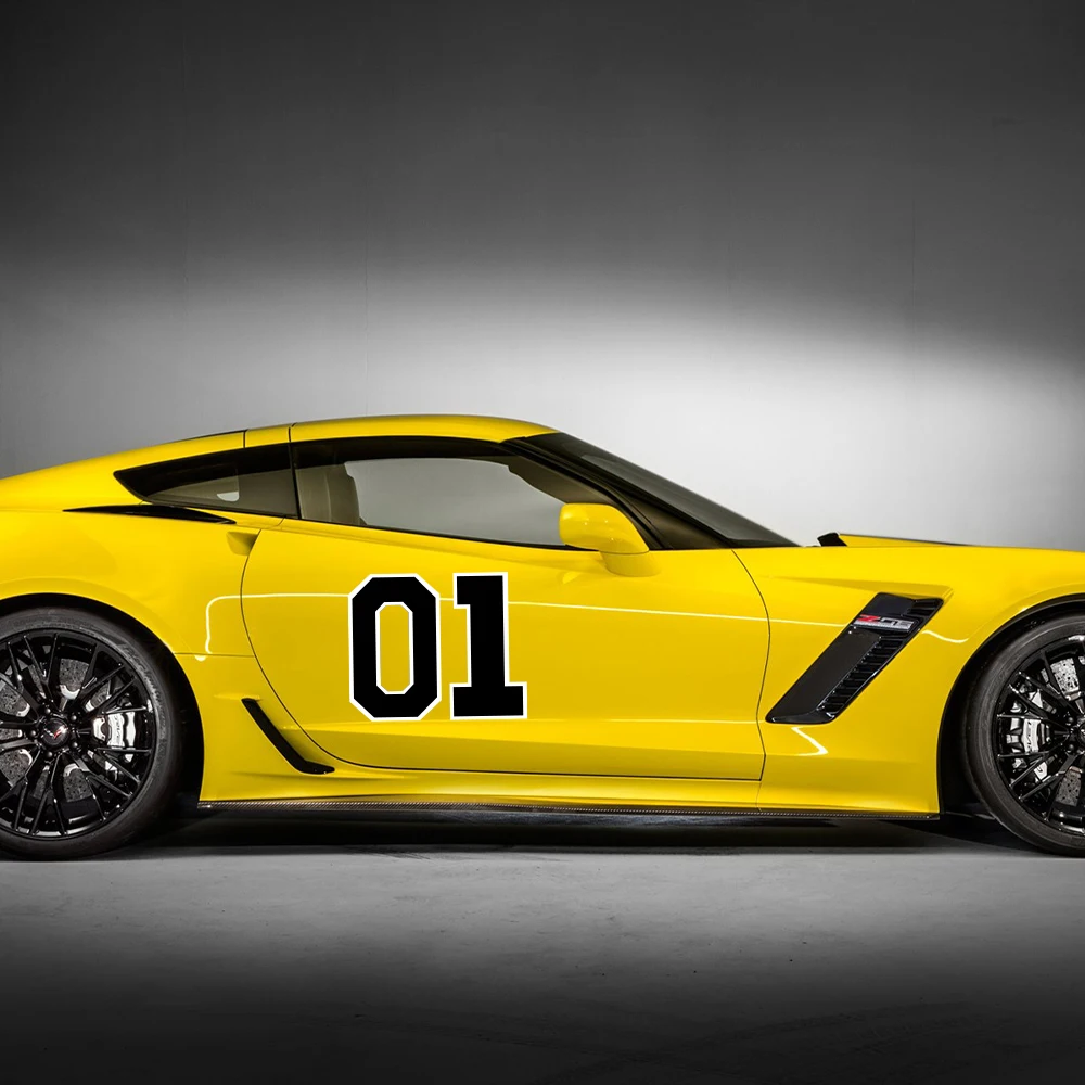 Dukes of Hazard General Lee 01 PVC Decals Car Door Side Stickers Auto Waterproof Vinyl Film Car Accessories Exterior Decoration #2