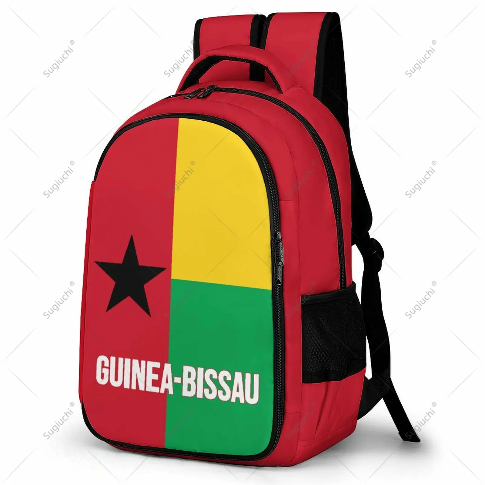 Backpack Guinea-Bissau Flag Student Schoolbag Smart Business Travel Leisure Backpack Laptop Back Pack Office Work Bag