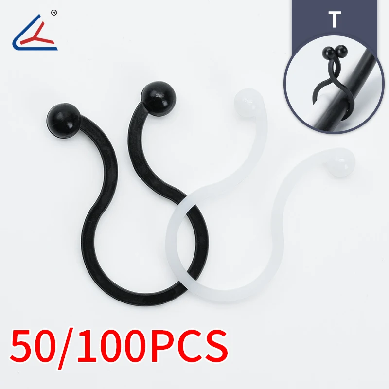 50/100 Pcs Plant Vine Strapping Clips Ring, Cable Fixing Buckles, Tomato Grape Support Hooks, Upright Growing Holders