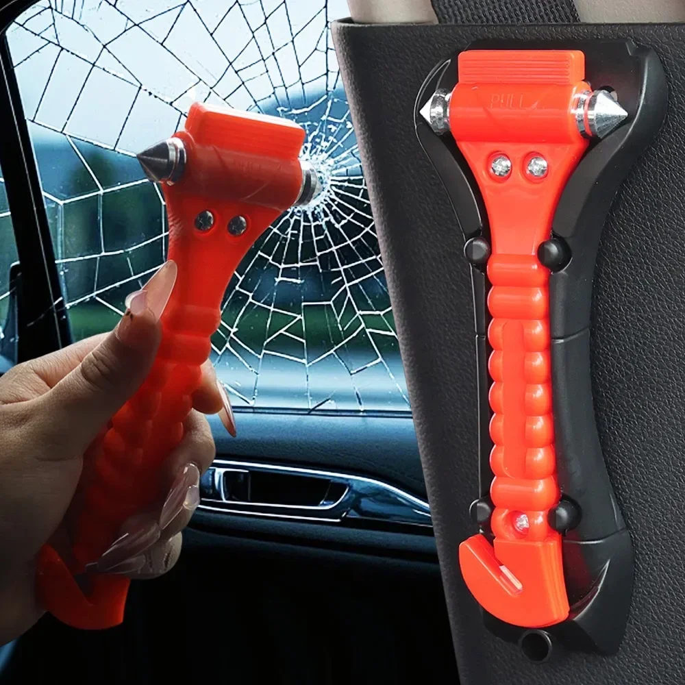 Emergency window breaking glass hammer, car seat belt cutting machine, life-saving tool, safety hammer, driving self rescue tool