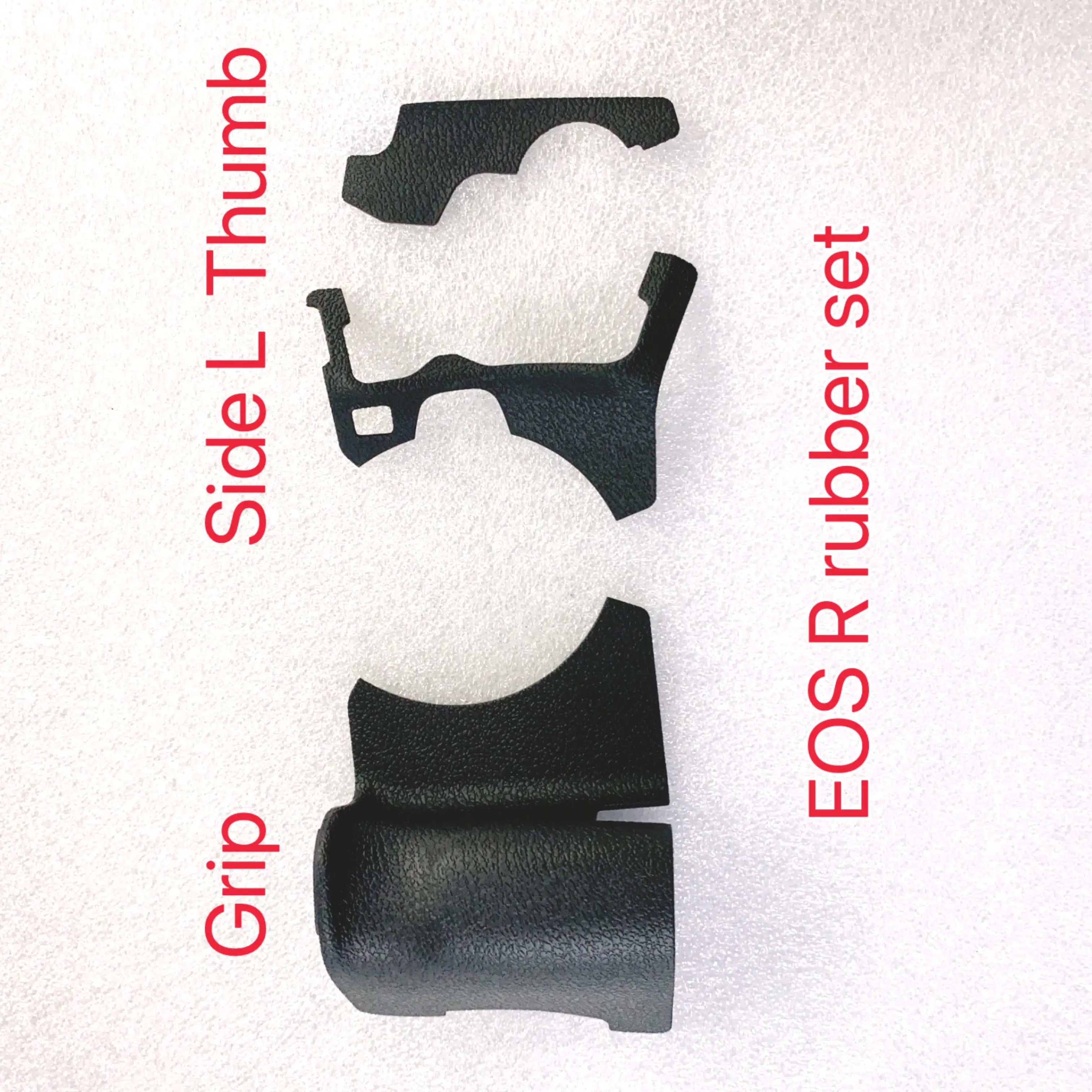 مجموعة مطاط الجسم الأصلية الجديدة لكاميرات Canon EOS R قبضة الأيدي المطاطية/المطاط الجانبي/المطاط الإبهام SLR