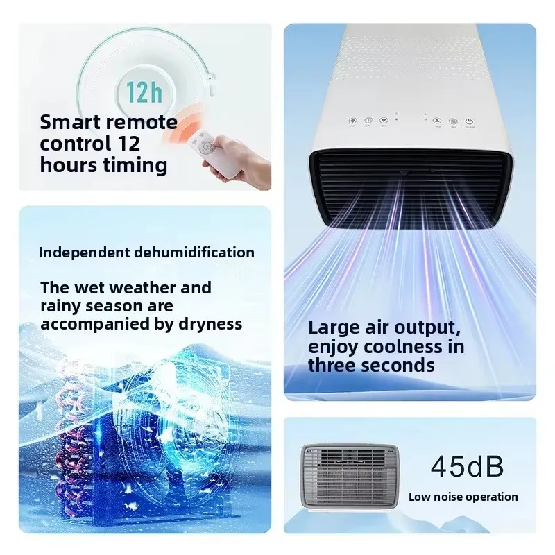 Suitable for Room Mobile Small Conditioning Portable Mini Car Air Conditioning Mosquito Net No External Machine Refrigeration
