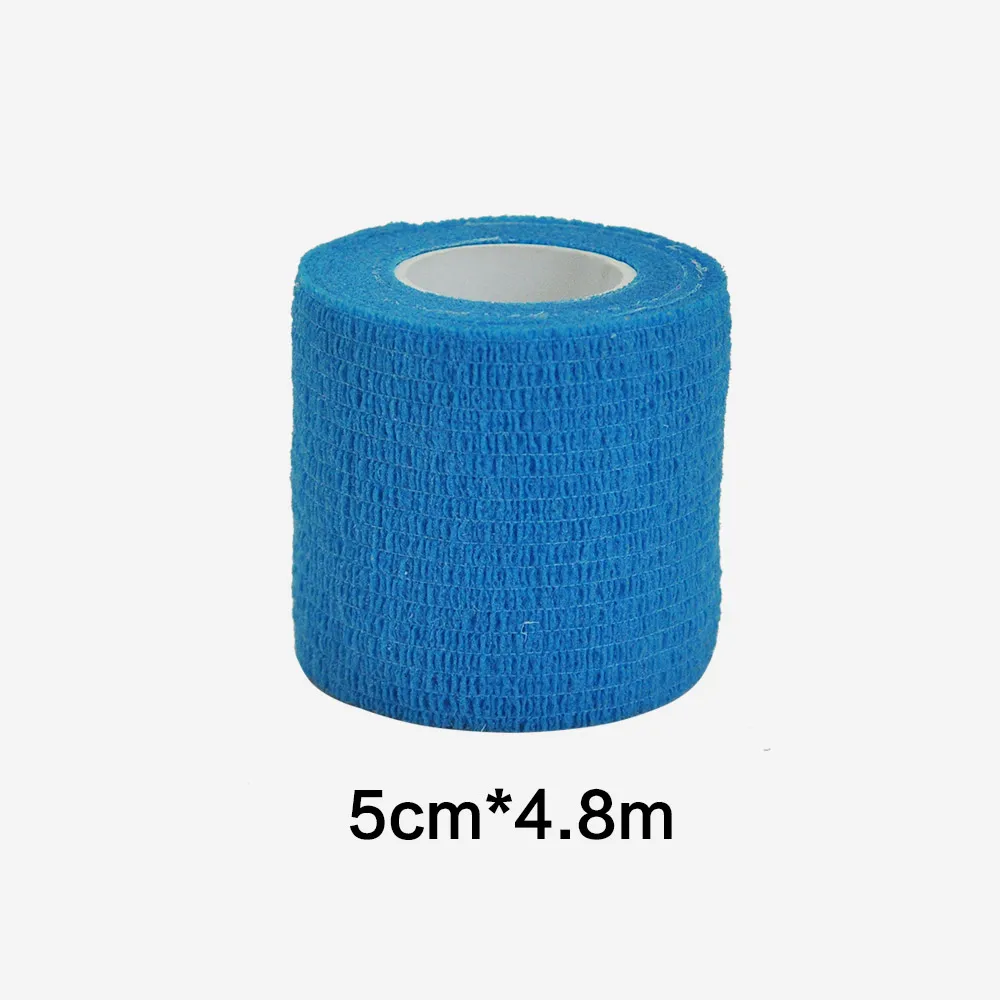 1/6/10 pcs Sky blue Gauze Medical Bandage Self-adhesive Breathable Elastic Bandages for Sports Fixing Finger Wrist Leg