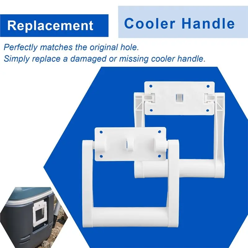 【RECOMENDAR】2 stuks koelers vervangende handgrepen, vervangende handgreep met schroeven onderdelen accessoires voor iglo 90-100 QT koeler