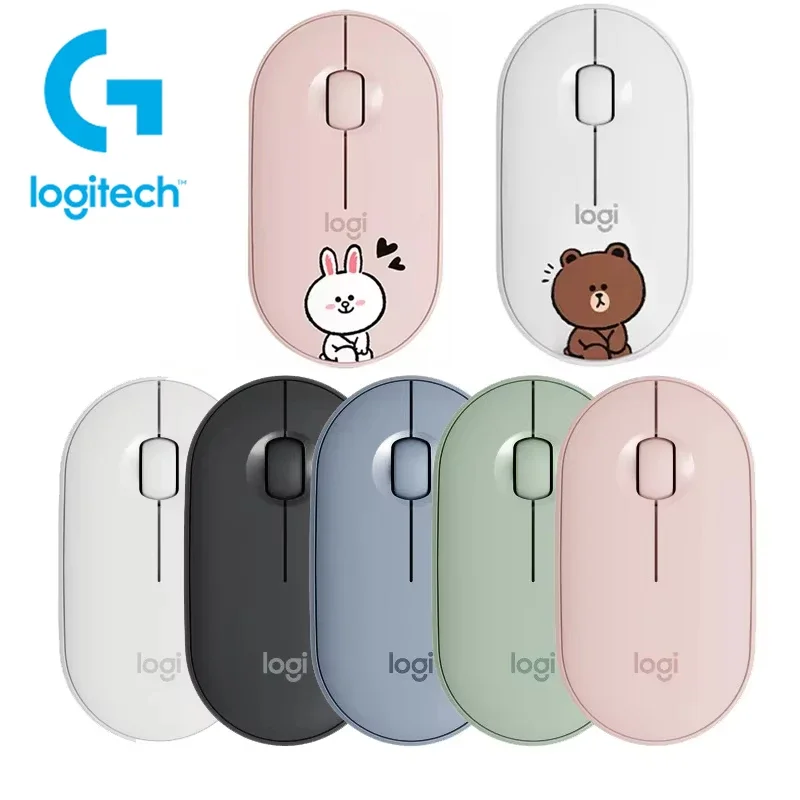 Logitech PEBBLE M350 Wireless Mouse Bluetooth Lightweight Ultra-thin Mouse for Laptops